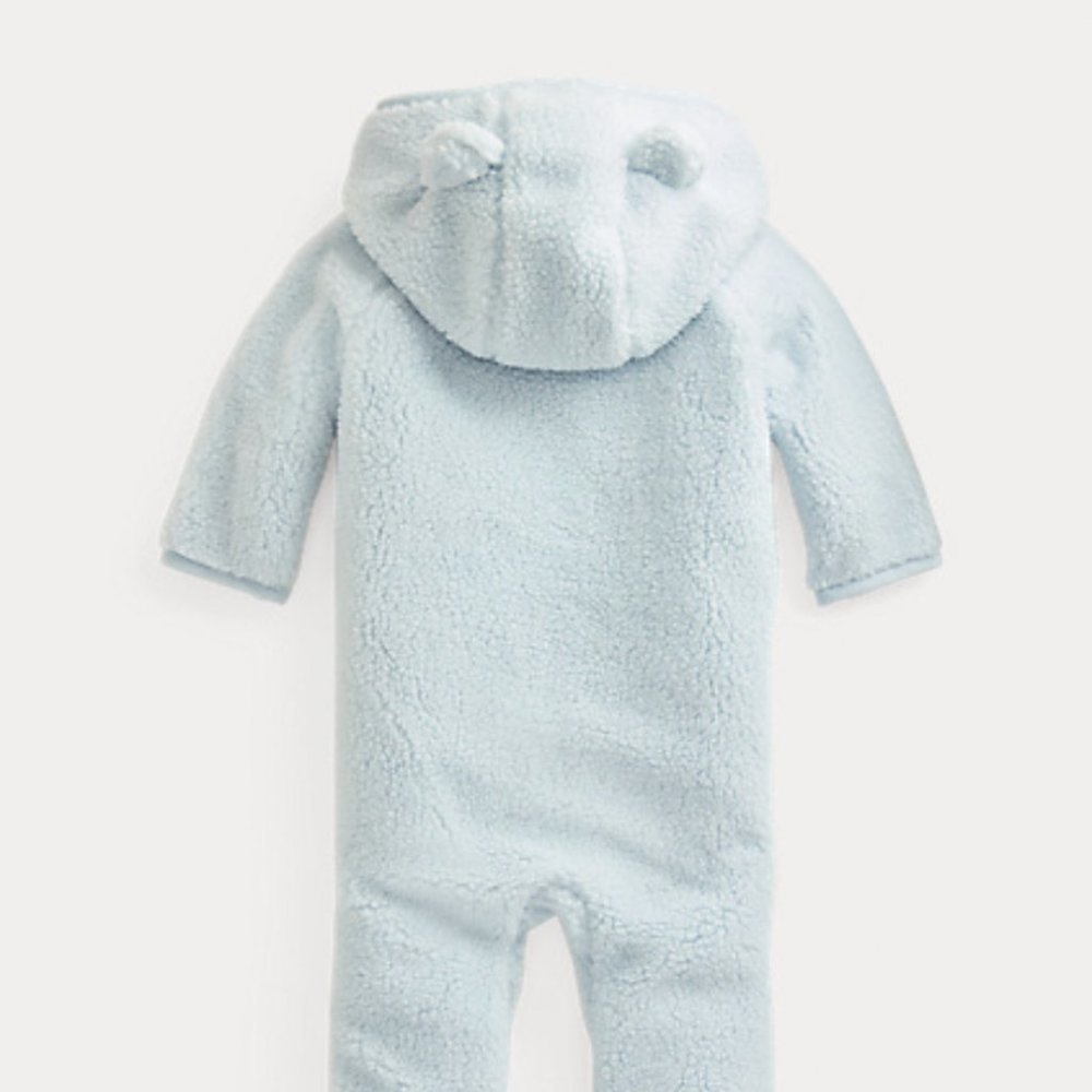 Ralph Lauren Bear-Ear Faux-Shearling Bunting